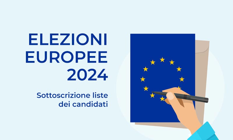 Europee 2024 sottoscrizioni liste
